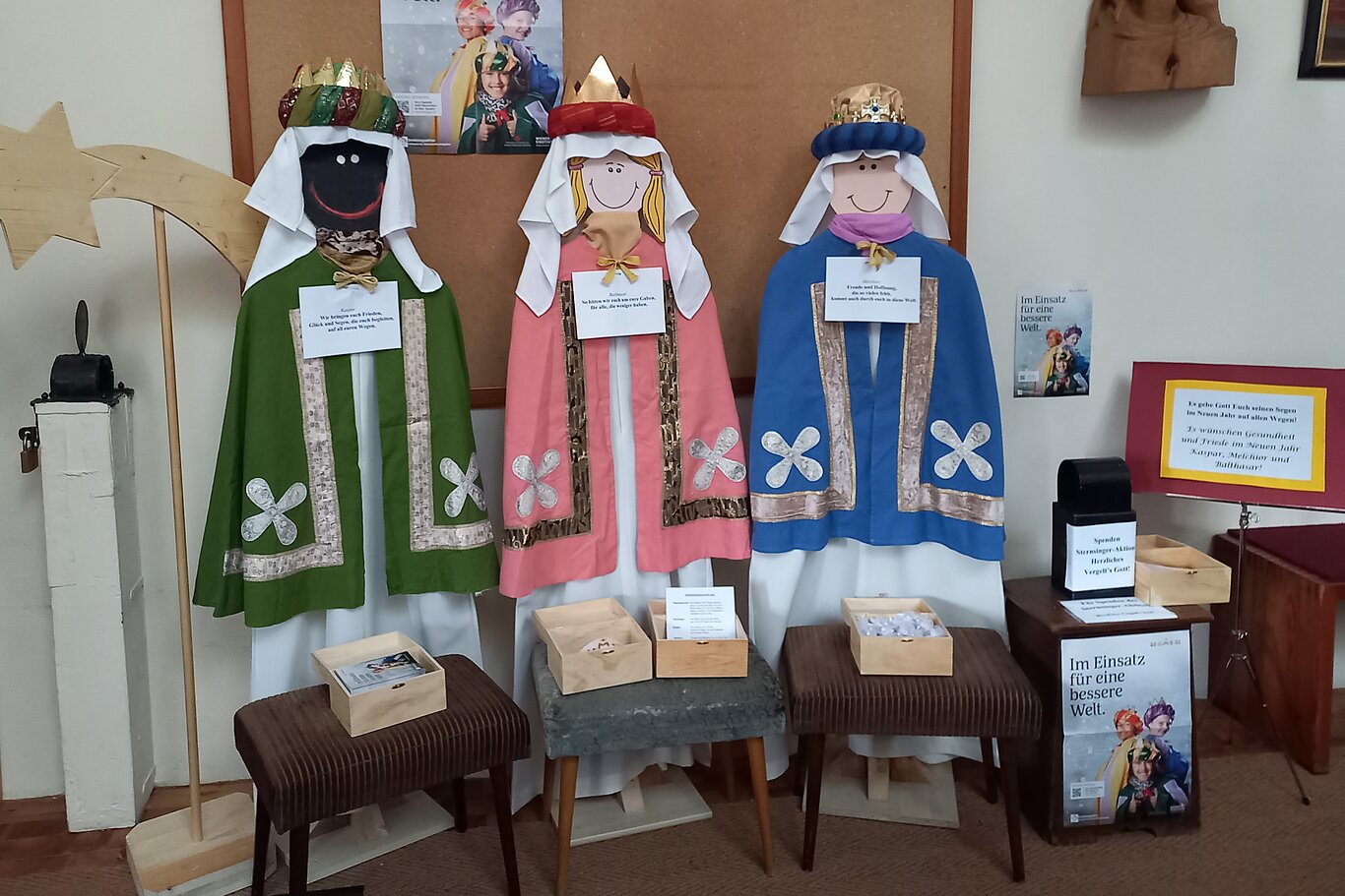 Sternsingerfiguren aus Unternberg