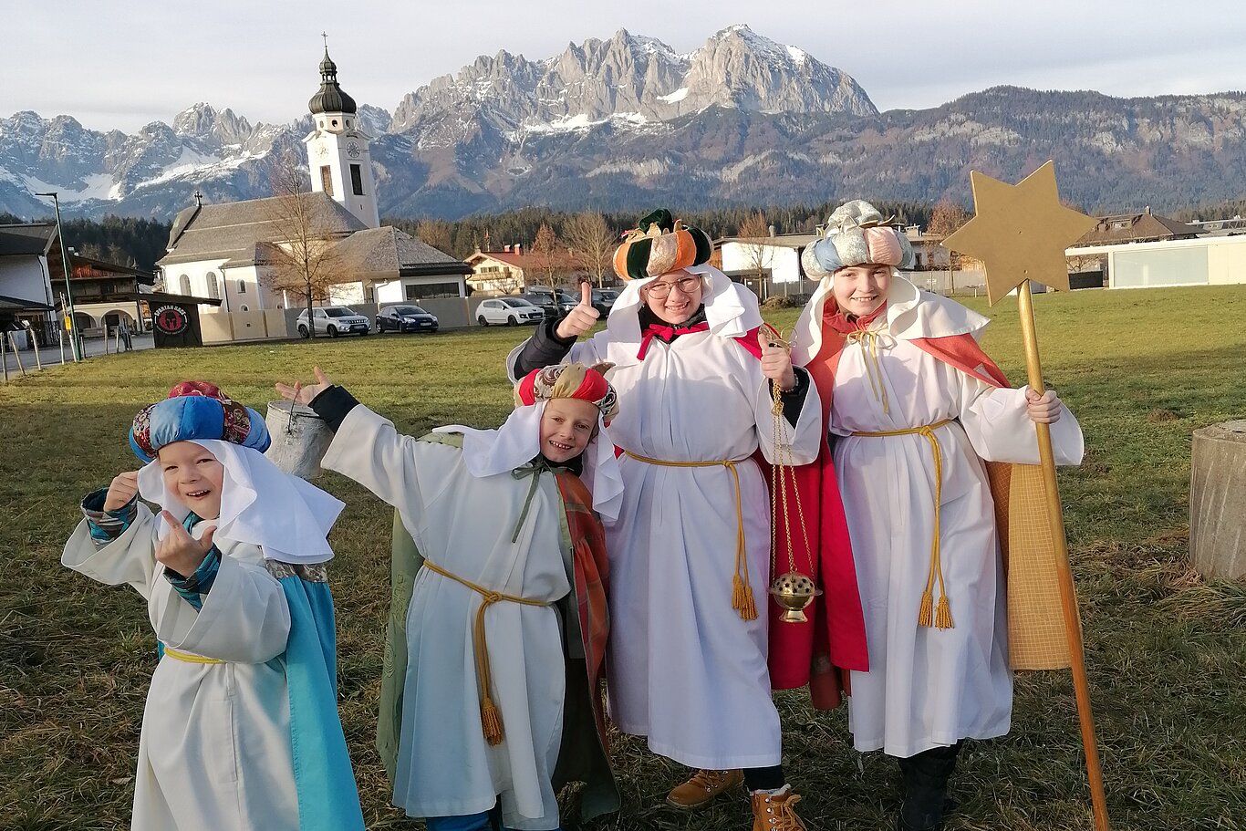 Sternsingergruppe aus Oberndorf in Tirol